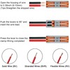 DIANN 10pcs Lever Wire Connectors 2 Circuit Inline Splices Electrical