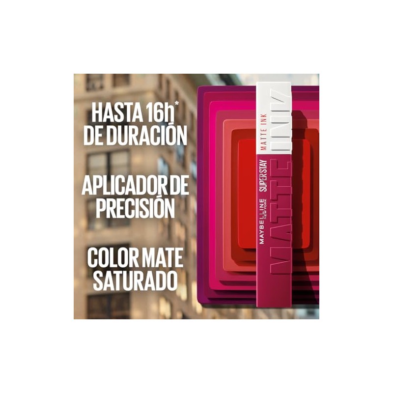 Maybelline Labial lquido mate Superstay Matte Ink Tono 70 Amazonian,