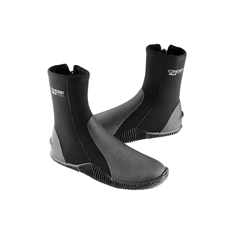 Cressi Unisex Isla Premium Neoprene 3mm Boots, Black With Blue