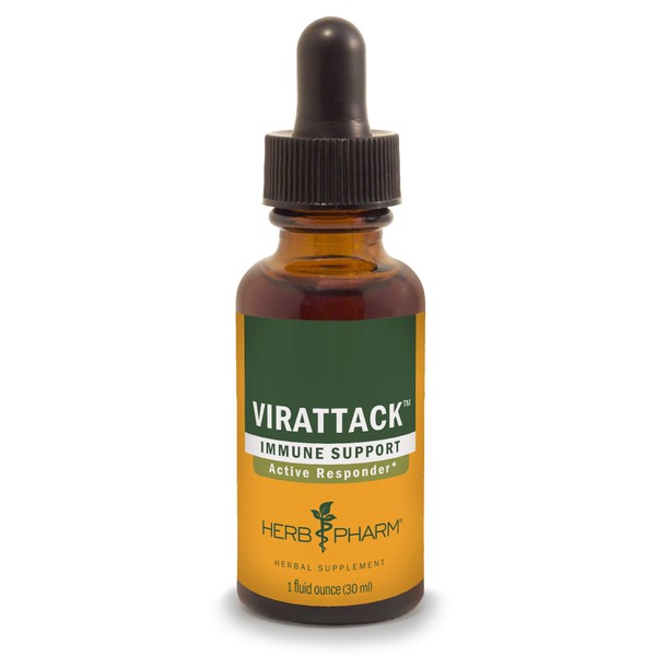 Herb Pharm Virattack Liquid Herbal Formula with Lomatium for Active Immune System Support - 1 Ounce