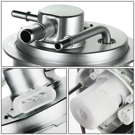 Auto Dynasty (Non Evaporation Control System) E3604M Electric Fuel Pump Assembly Module Compatible with Silverado Sierra 2500 3500 6.0L 8.1L 96.0" Bed 2004-2007, 12V, White