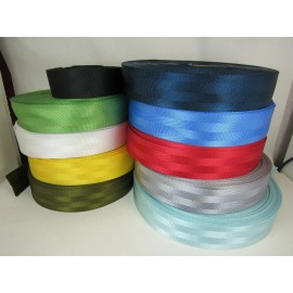 Unbranded Lovely Sky Blue Lightweight Nylon 4 panel/band webbing 1 1/2 inch wide - 5 yards