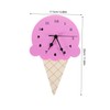 Sosoport Ice Cream Shaped Wall Clock for Kids Decorative Wall