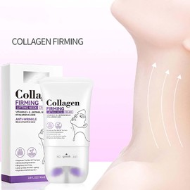 Face and Neck Collagen Cream, 110ml Collagen Firming and Lifting Neck Cream, Tightening Face and Neck Anti-Wrinkle Collagen Cream for Dark Spot (2PC, 110ml)