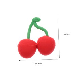 Operitacx 30 Stück Kirsch-radiergummi Erdbeer Radiergummi Radiergummis Mit Fruchtmuster Smile Mini Bulk Eraser Simulationsfrucht Große Preise Für Radiergummis Für Kirschdekor Rot
