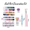 21pcs Kit De Pinceles Para Uñas Acrilico Manicura Decoración
