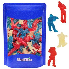 Fruidles USA Patriotic Gummy Military Heroes Candy Holiday Treats, 4th of July, Fun and Festive Snacking, Party flavor (Half-Pound)