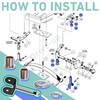 Drive-up Golf Cart Front End King Pin Repair Kit for
