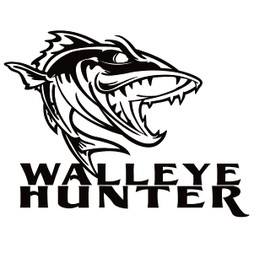 WALLEYE HUNTER WALLEYE FISHING DECAL – WALLEYE HUNTER WALLEYE FISHING STICKER Waterfowldecals – 7121-SW-1 (Small, Silver Metallic)