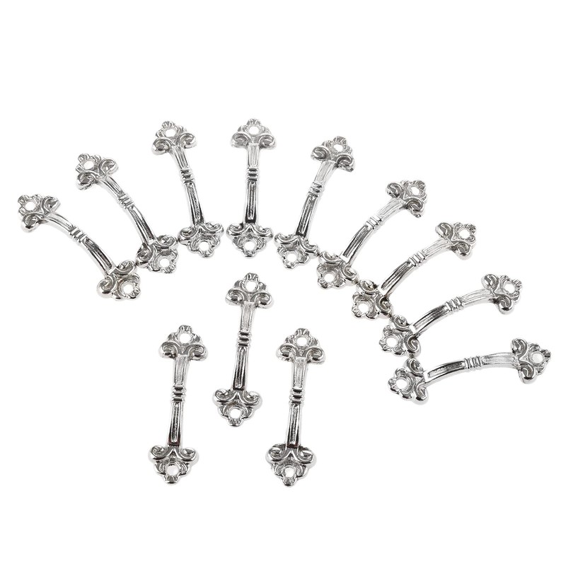 dophee 12Pcs Antique Brass Decorative Handle Pull Knob for Mini
