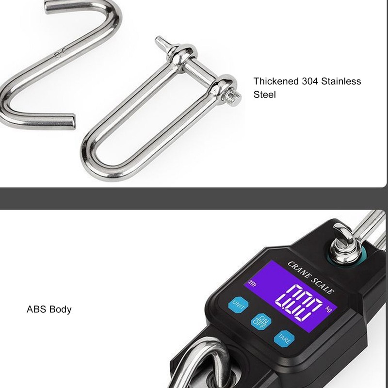 Hanging Scale Digital Display Backlight Screen 300KG Range Weighing Tool