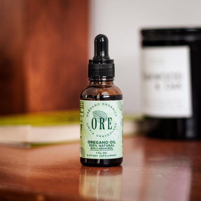 ORE Aceite de Oregano Orgánico 100% Natural | 80% Carvacrol