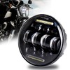 ZJUSDO Motorcycle 5.75inch Headlight with White DRL 5 3/4 Led