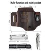 ST2 Leather Multitool Sheath, EDC Leather Belt Organizer, Belt EDC