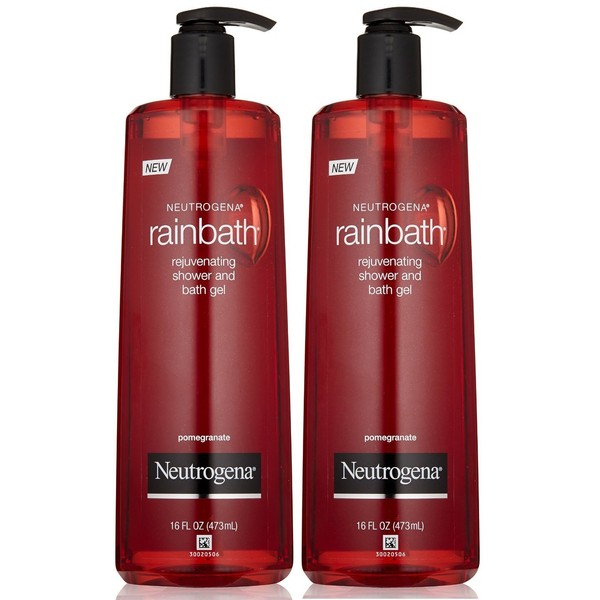 Neutrogena Rainbath Rejuvenating Shower and Bath Gel Pomegranate 16oz (2 Pack)