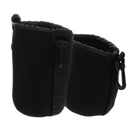 SHOWERORO 2 Pcs Lens Sleeve with Shockproof Padding for Versatile Storage for Photography Accessories and Organized Setup