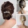 Sppry U Shaped Pearl Wedding Hair Pins for Bridal Women