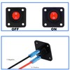 RUNCCI-YUN LED Rocker Switch Round, Round Switch, DC12V-24V 10A ON/OFF