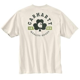 Carhartt Men's 106750 Relaxed Fit Heavyweight Short-Sleeve Pocket Shamrock GRAP - 2X-Large Regular - Malt