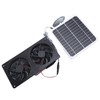 20W Solar Panel Solar Powered Dual Exhaust Fan Kit for