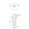 Caplugs 99394327 Plastic Tapered Cap and Plug. T-43A, PE-LD, Cap