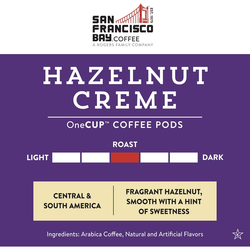 San Francisco Bay Compostable Coffee Pods - Hazelnut Crème (120