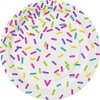 Unique tableware Rainbow Sprinkles Dessert Plates, 8ct, 7", Multi