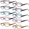 Eyekepper 10 Pack Small Reading Glasses for Women Classic Readers