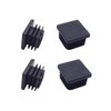 1 Inch (25 mm) Square Plastic Plugs Tubing End Caps