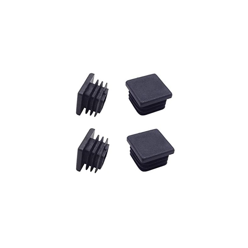 1 Inch (25 mm) Square Plastic Plugs Tubing End Caps