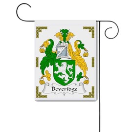 Beveridge Coat of Arms/Beveridge Family Crest 11 X 15 Garden Flag – Made in the U.S.A.