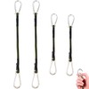 4PCS Bungee Cords with Carabiner Clips, Clips Bungee Cords, Bungee