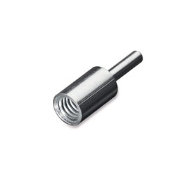 Lessmann 000072 Clamping Shaft (for Pipe Brushes, with Drm 6 x 25 mm Shaft, Galvanised Drm 8 x 25 Weight Sleeve M6)