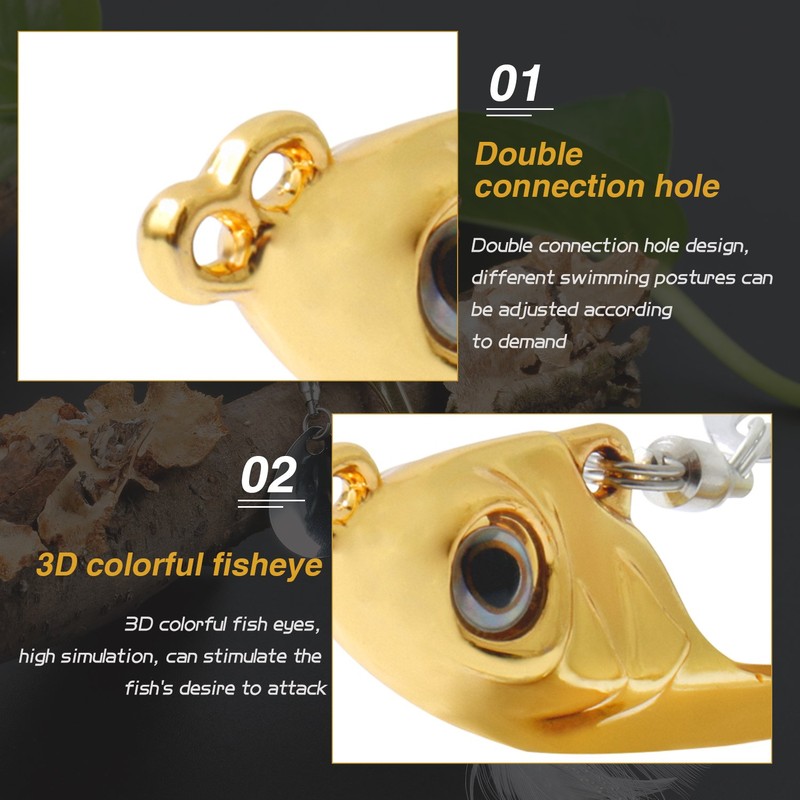 Sougayilang Jigs Fishing Lures Sinking Metal Spinner Bait Micro Jigging