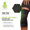 Green Drop Herb-Infused Knee Compression Sleeve for Men & Women