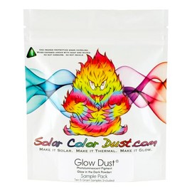 Glow Dust Sample Pack, Invisible Glow in The Dark Powder, Charges with Light, Glows for Hours