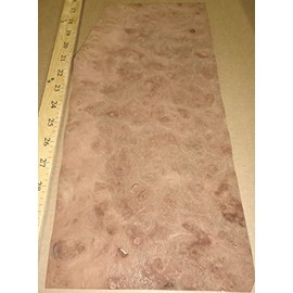 Elm Burl Carpathian Wood Veneer 7" x 15" raw with no Backing 1/42" Thick AAA # 7