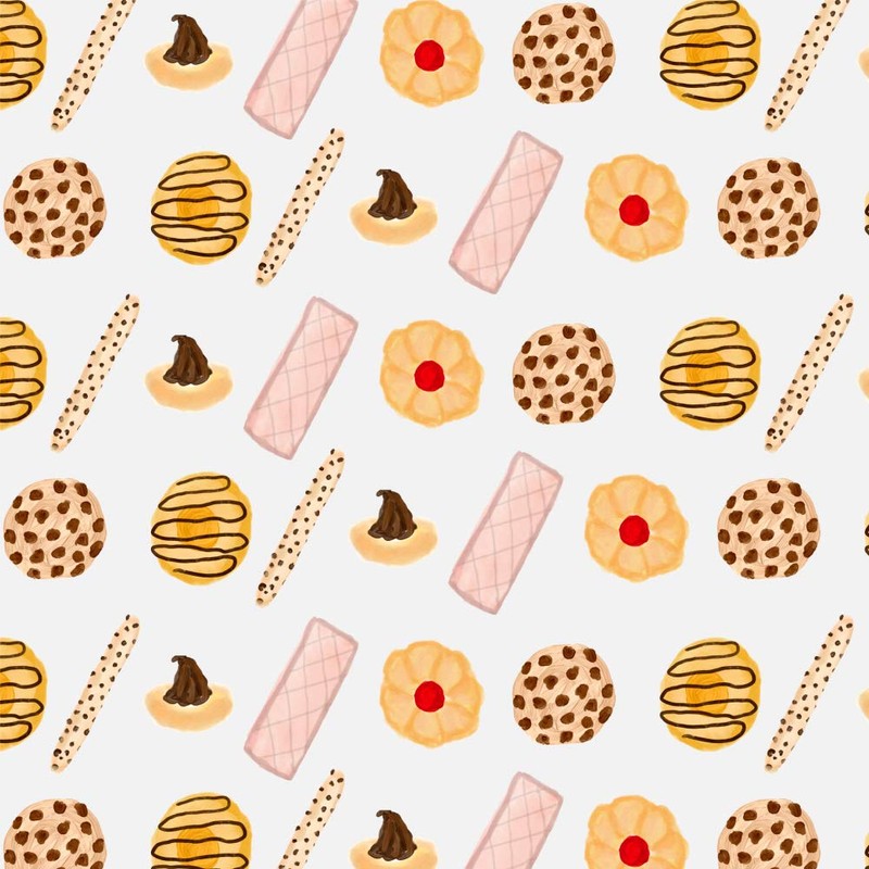 GRAPHICS & MORE Delicious Cookies Desserts Pattern Gift Wrap Wrapping