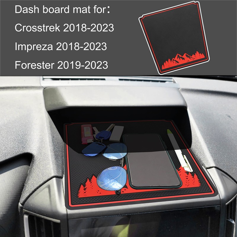 SENSHINE Dash Dashboard Cover Mat for Subaru Forester Accessories 2019-2023