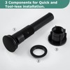 PARLOS Pop Up Drain Stopper with Overflow for Bathroom Sink