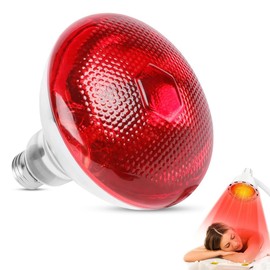 SKIKHN Infrarotlampe Wärmelampe E27, Wärmelampe Birne 275 Watt, Wärmende Rotlicht Lampe, Wärmelampe Therapielampe, für Menschen der Meisten Altersgruppen, Jugendliche, Erwachsene, Ältere Menschen