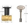 Skyflame 3/4 Inch Straight Gas Key Valve Kit for Fire