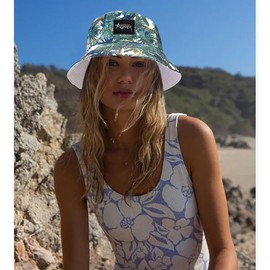 Malaxlx Women's Fishing Hat Bucket Hat Fishing Hat Sun Hat Reversible Fishing Hats Summer Hat Foldable Beach Hat Outdoor Hat, Coconut palm