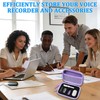 LeoTube Protective Case for PLAUD NotePin Voice Recorder (Purple)