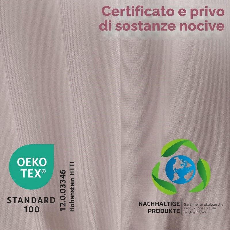 babybay 100573 lenzuolo con angoli, jersey deluxe adatto per il