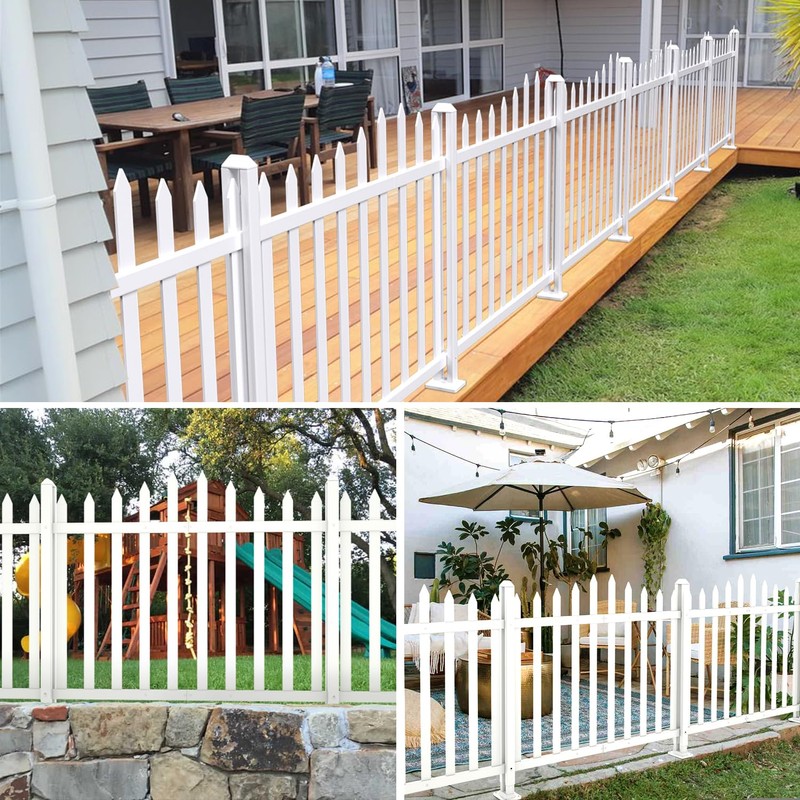INFRANGE Picket Fence Post 32" High for Curved Vinyl PVC