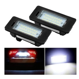 Number Plate lights Rear Licence Number Plate Lamps for E39 E60 E61 E70 E72 E82 E84 E88 E90 E91 E92 E93 F10 F11 F18 F25 Canbus 6000K Xenon Cold White (Pakc of 2)