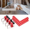 Square Positioning Ruler Kit Aluminum Alloy Right Angle 90 Degree