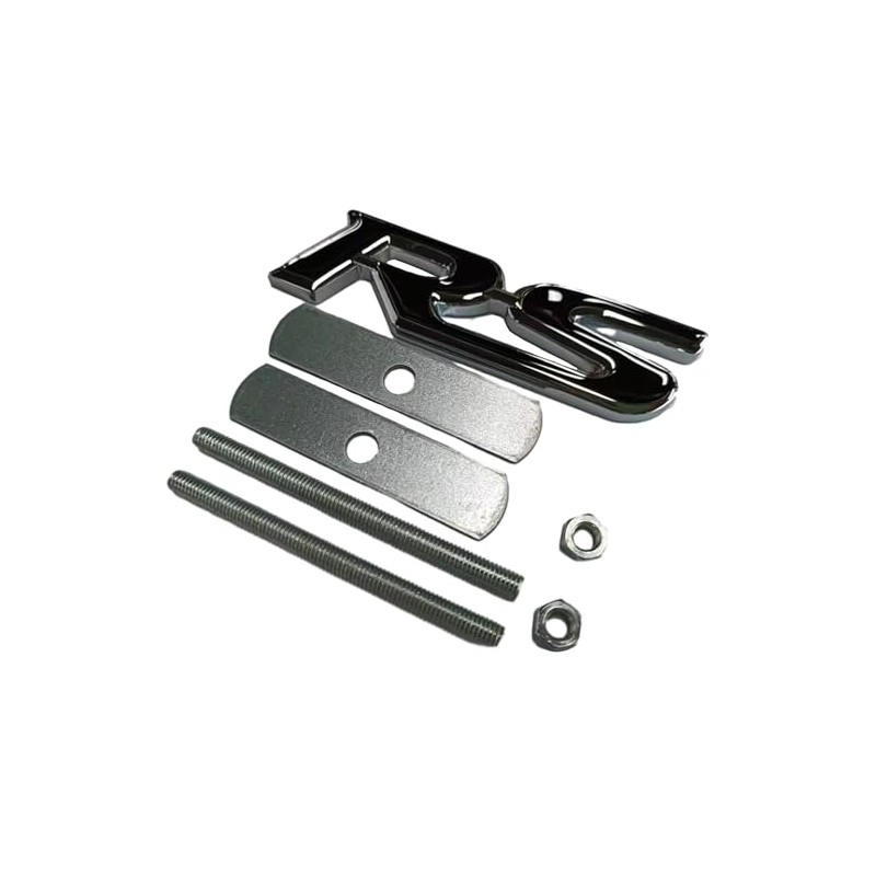 3D Raised Letters RS Emblem Grill Metal Badge Fits for