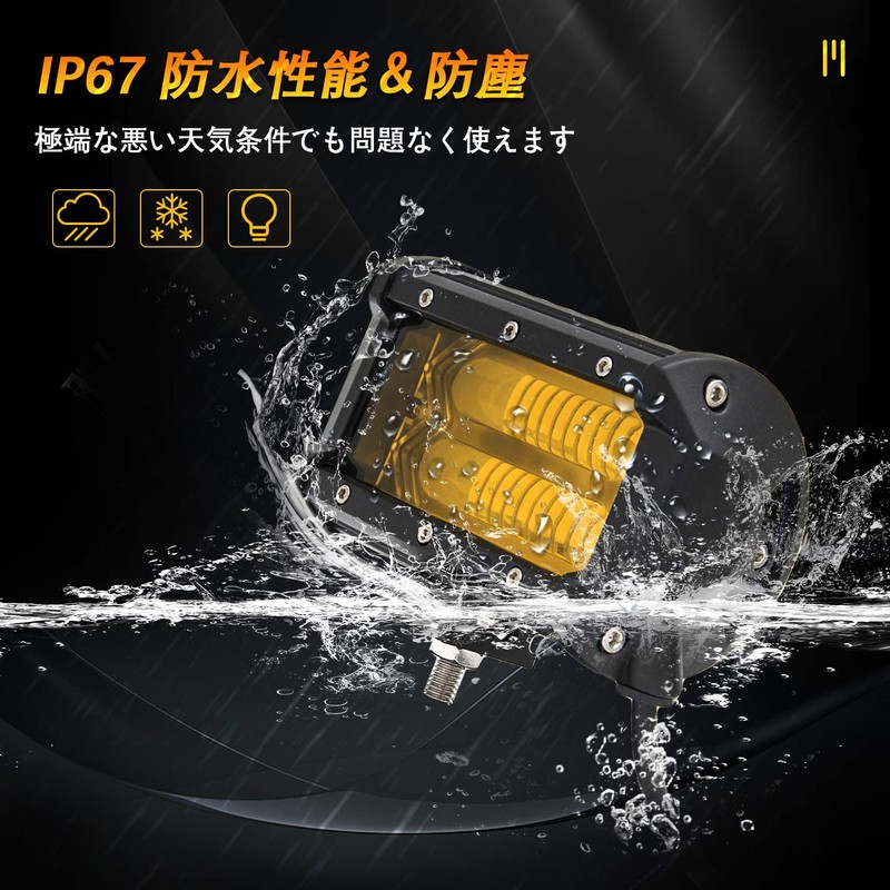 CLOWICSR High Brightness Fog Light, LED Work Light, Deck Light,